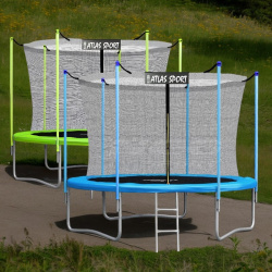 Батут 252 см (8ft) с внутренней сеткой и лестницей / Надежный и долговечный